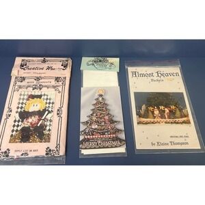 1990s VTG Christmas Tree Santa‎ Angels Nativity No Sew Crafts And Graduate Doll